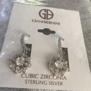 Giani Bernini Cubic Zirconia Cluster Drop Earring
